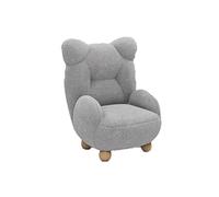 piccolo divano, colore poltrona pigra, seduta carina singola, mini divano orso per piccoli appartamenti, adatto per camera da letto, soggiorno, balcone.(Grey)
