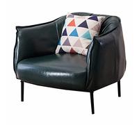 piccolo divano, moderno minimalista divano pigro nordico leggero lusso singolo divano soggiorno balcone reception sedia per il tempo libero (verde scuro)