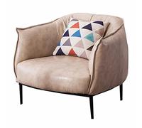 piccolo divano, moderno minimalista divano pigro nordico leggero lusso singolo divano soggiorno balcone reception sedia per il tempo libero(Beige Grey)