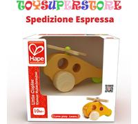 Piccolo Elicottero veicolo in legno bambini prima infanzia
