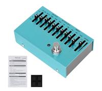 Piccolo Equalizzatori a 10 Segmenti Chitarra Effetti Box Effetti Chitarra Regolatore di Frequenza Accessorio Suono Equalizzatori Pedale Portatile Equalizzatori Dispositivo
