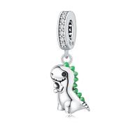 Piccolo Fascino Ciondolo Dinosauro, Accessorio Braccialetto Fascino in Argento Sterling 925, Compatibile con Collana Braccialetto Pandora