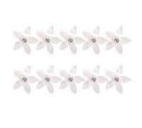 Piccolo fermaglio per capelli floreale 10 pezzi accessori decorativi per feste nuziali forcina per capelli per donne ragazze in lega metallica design fiore clip per capelli per le donne