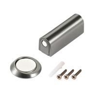 Piccolo fermaporta a pavimento con protezioni contro i colpi in acciaio, resistente e stretto, accessorio per porte di case con spazi stretti