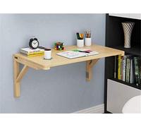 Piccolo Fold Down Kitchen Table Parete Workbench Heavy Duty Fold fown Tavolo da pranzo Computer Desk attaccatura di parete pieghevole di legno solido tavolo pieghevole(120 * 40cm)