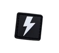 Piccolo fulmine Bolt PVC Patch - Glow in the Dark Tactical EDC Morale Patch per zaini, ingranaggi & gilet - Gancio posteriore