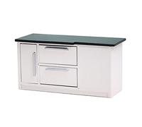 Piccolo Gabinetto 1:12 Dollhouse Micro Scena Stufa di Cucina Lavello Realistico Dollhouse Accessori E