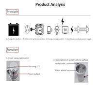 Piccolo generatore idroelettrico Generatore ad alta efficienza di conversione Motore a magneti permanenti ad alta potenza Metallo