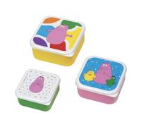 Piccolo giorno - Set di 3 pranzi o spuntini per bambini - piccolo, medio, grande, in polipropilene - Barbapapa
