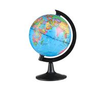 Piccolo globo terrestre portatile girevole adatto per l'apprendimento della geografia e per la decorazione delle camerette dei bambini, 10,6 cm