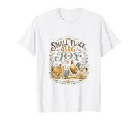 Piccolo Gregge Big Joy Backyard Chicken Farm Amante Maglietta
