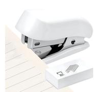 Piccolo impilatore con barre - 12 fogli piccoli spilli carini per scrivania - Rilegatore di carta portatile per studio camera ufficio - per la scuola di viaggio all'aperto