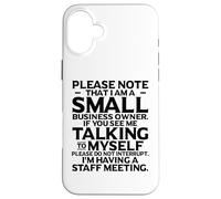 Piccolo imprenditore che parla con me imprenditore divertente Custodia per iPhone 16 Plus