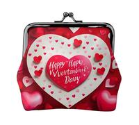 Piccolo kit da viaggio con stampa Happy Valentine'S Day, custodia compatta per campeggio, avventure e viaggi di pesca, nero, Taglia unica, Art Deco