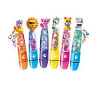 Clementoni Idea - Create Your Highlighters: Sweet Pets, Laboratorio degli Evidenziatori Personalizzati, Kit Creativo per Bambini 6+ Anni, con 3 Evidenziatori Personalizzabili con Accessori, 18875
