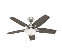 Piccolo Lampada Soffitto Ventilatore da Arcot Hunter Nichel Opaco 117 CM [EEK: Non valutato]