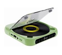 Piccolo Lettore CD, Lettore CD Portatile Con Schermo LED E Pulsanti Semplici, Supporta Bluetooth 5.0 WAV WMV MP3, Batteria Ricaricabile 2000mAh, Lettore Musicale Per Viaggio Casa Auto green