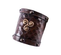 Piccolo Maniche IN Pelle Con Celtic Triskel-Motiv