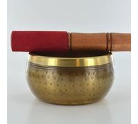 Piccolo mantra fatto a mano inciso oro campana canto decorazione per la casa