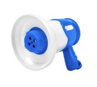 Piccolo megafono giocattolo cambia voce con musica e microfono per bambini Bullhorn portachiavi piccolo, Blu, Taglia unica