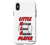 Piccolo Messia ha amato il giocatore di baseball Cool Baseball Christian Custodia per iPhone X/XS