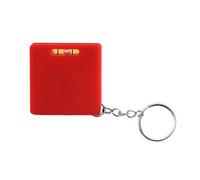 Piccolo metro a nastro in acciaio con livelle a bolla, lunghezza 1 m, facile da trasportare, portachiavi, meccanismo di ritrazione automatica, custodia in ABS resistente, nastro a doppia scala con