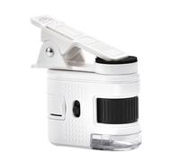 Piccolo microscopio portatile di ingrandimento 100X per smartphone con illuminazione a LED e clip sulla lente d'ingrandimento dei gioielli di design