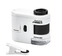 Piccolo microscopio portatile portatile ingrandimento 1000X con illuminazione a LED per valutazione dei gioielli e educativo scientifico