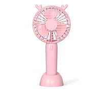 Piccolo Mini Ventilatore Portatile, Ventilatore da scrivania Portatile, Mini Ventilatore Portatile, Ventola di Raffreddamento Personale, Ventilatore da Tavolo USB per Viaggi in Ufficio Forte Flusso