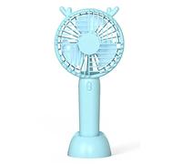 Piccolo Mini Ventilatore Portatile, Ventilatore da scrivania Portatile, Mini Ventilatore Portatile, Ventola di Raffreddamento Personale, Ventilatore da Tavolo USB per Viaggi in Ufficio Forte Flusso