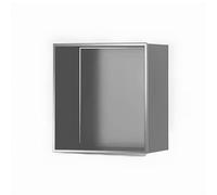 Piccolo mobile da cucina a parete, salvaspazio, per bagno e soggiorno, facile da pulire, 3 ripiani, 32 x 12,5 x 32 cm, design integrato