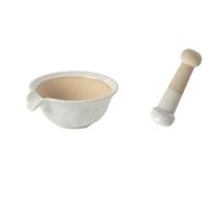 Piccolo mortaio e pestello lucidato, Set di pestelli for uso domestico in ceramica for macinare l'aglio, utensili da cucina for pestare l'aglio, set di presse for aglio in ceramica ad alta temperatura