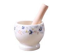 Piccolo mortaio e pestello lucidato, Set Home ceramiche Set Bianco Grinder Manuale Macchina for Aglio for Abradere Peperoncino Noci Grinder Spezie Erbe Grinder(S)