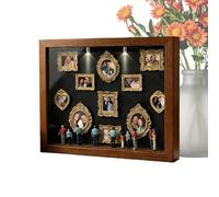 Piccolo Museo Silhouette Box DIY Miniature Memory Keepsake | Cornice espositiva per matrimonio, compleanno, vacanze, appartamento, fattoria, hotel, dormitorio, soggiorno camera da letto