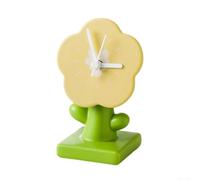 Piccolo orologio da tavolo moderno con design elegante e funzionalità silenziosa per il tuo spazio (giallo S)