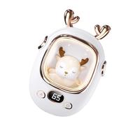 Piccolo pacchetto di calore ricaricabile con funzione luce notturna, tecnologia di riscaldamento rapido, sostanza ABS, eccellente per gli studenti, tostapane a mano a termoregolazione sicura