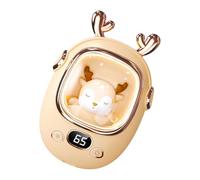 Piccolo pacchetto di calore ricaricabile con funzione luce notturna, tecnologia di riscaldamento rapido, sostanza ABS, eccellente per gli studenti, tostapane a mano a termoregolazione sicura