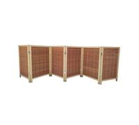 Piccolo Pannello Divisorio In Bambù,Schermo For La Privacy For Brevi Stanze,Divisori For Ufficio Pieghevoli For,Blocca Luce E Traspirante,Per L'ingresso Della Porta(6-panel,60x40cm)