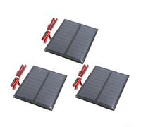 Piccolo pannello solare 5V, per mini modulo di energia solare per progetti scientifici fai da te, efficiente kit di celle epossidiche da 1 W (3 pezzi)