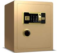 Piccolo per la casa sicura, Personale per Denaro, Mini in Acciaio con Chiavi, Sicurezza Digitale Elettronica di Impronta Digitale (Brown)