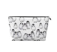 Piccolo pinguino sveglio in inverno, Borsa da toilette Borsa per trucco Borsa per cosmetici Borsa da toilette da viaggio portatile