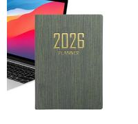 Piccolo planner 2026, diario in inglese A7, organizer tascabile di 365 giorni, agenda settimanale per tracciare il budget degli obiettivi