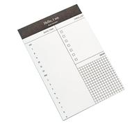 Piccolo planner giornaliero blocco note 50 fogli senza righe lista di controllo piccolo blocco da scrittura per piani giornalieri note note gestione del tempo diario