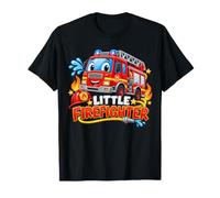 Piccolo Pompiere Camion dei Pompieri Autopompa per Bambini Maglietta