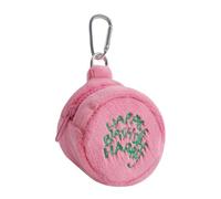 Piccolo portafoglio | Portachiavi, borsa rossetto | Multifunzionale piccola borsa in morbido peluche con moschettone, borsa versatile ed elegante per donna, accessorio da tasca, Pink Trumpet, vedi