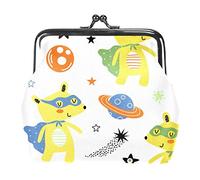 Piccolo portamonete con fibbia a forma di astronave, orso, maschera, impermeabile, con chiusura a scatto, Multicolore 10., Taglia unica, Organizer per borse