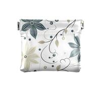 Piccolo portamonete da donna in pelle bicolore con motivo floreale natalizio unico mini borsa per il trucco per donna ragazza