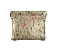 Piccolo portamonete in pelle comoda tasca borsa per il trucco per donne ragazze Bird Paradise modello organico latino, Multicolore, 1 size, Moderno/adattabile