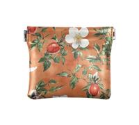 Piccolo portamonete in pelle con farfalla blu, comodo portamonete per ragazze e donne, Rosa fresca - Frutto dell'anca, 1 size, moderno