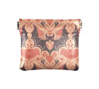 Piccolo portamonete in pelle con motivo animale, pipistrello, vampiro, per donne e ragazze, animale, vampiro, pipistrello, manifesto, stile, Decorazione